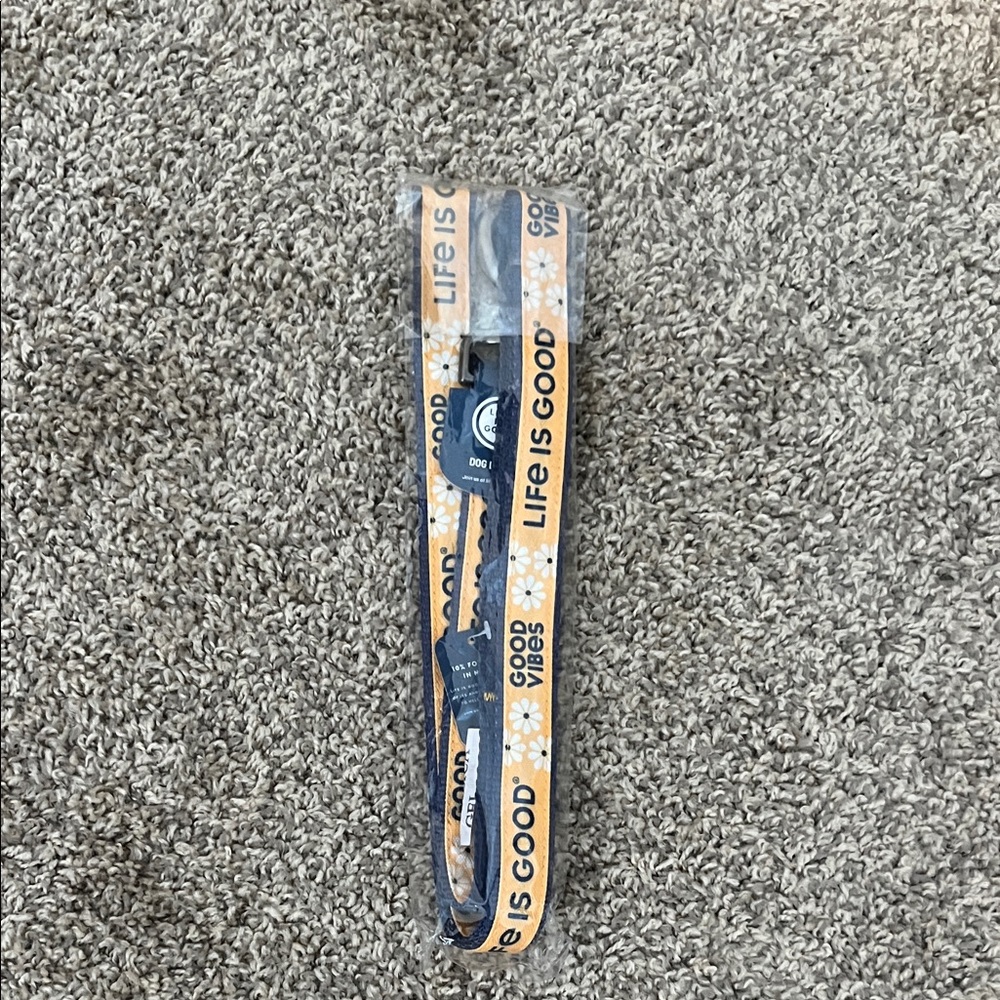 Life Is Good Blue and Orange Dog Leash